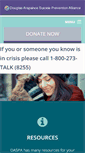 Mobile Screenshot of dasuicideprevention.org